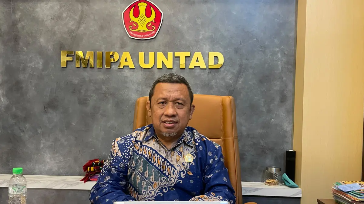 Dekan FMIPA Untad, Lufsyi Mahmuddin. FOTO: MOH RAFFY AKBAR/RADAR PALU 