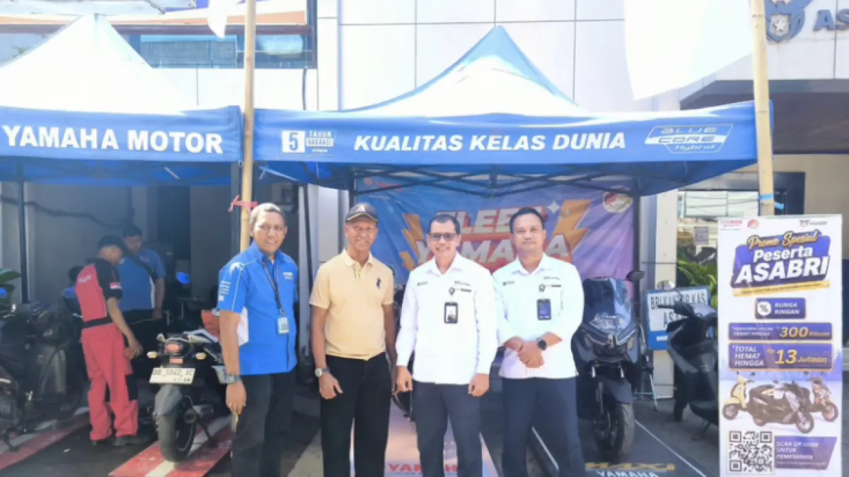 BERI KEMUDAHAN: Peserta ASABRI, baik peserta aktif maupun peserta pensiun, memperoleh kemudahan dalam memiliki kendaraan roda dua Yamaha.(Foto: Dokumentasi Pribadi)