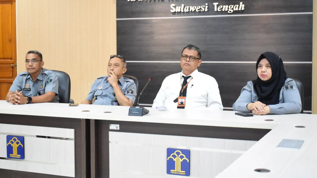 kegiatan Penyerahan Laporan Hasil Pemeriksaan (LHP) Badan Pemeriksa Keuangan (BPK) atas Laporan Keuangan Tahun 2025 yang diselenggarakan oleh Kementerian Imigrasi dan Pemasyarakatan secara virtual dari Aula Yusuf Adiwinata, Gedung Bhumi Pura Wira Wibawa, Jakarta, Senin (3/8/2026).
