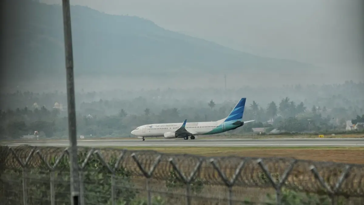 Garuda Indonesia akan take off pukul 20.20 WITA Kamis (6/8/2026) di Bandara Internasional Mutiara Sis Aljufri Palu, dan landing di Bandara Internasional Guangzhou Baiyun (CAN) pukul 01.20 waktu setempat.&nbsp;(MUGNI SUPARDI)