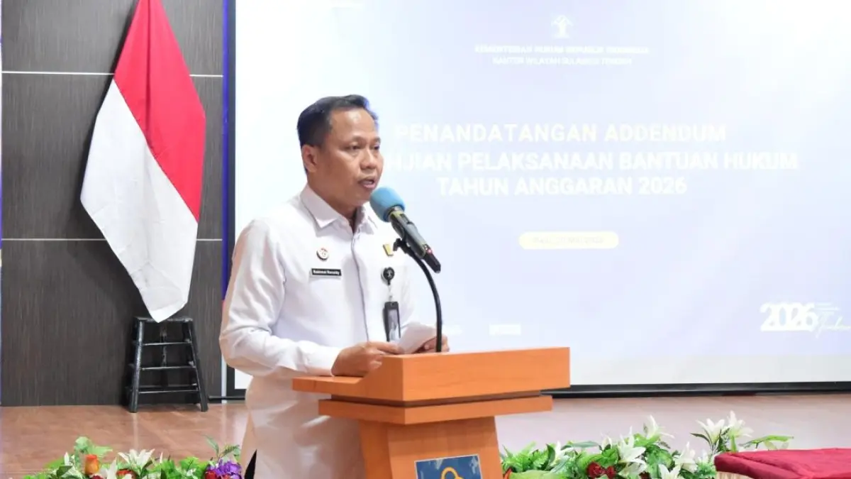 Kepala Kantor Wilayah Kementerian Hukum Sulawesi Tengah, Rakhmat Renaldy.