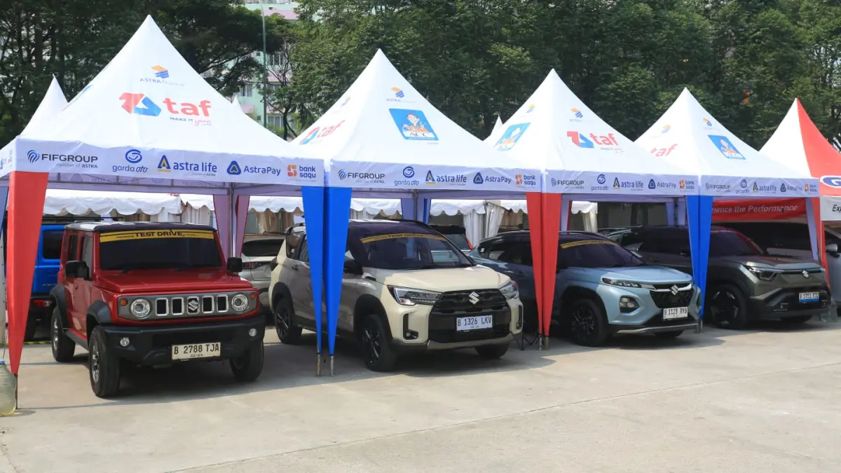  PT Suzuki Indomobil Sales (SIS) menyiapkan program undian bagi peserta test drive selama GAIKINDO Indonesia International Auto Show (GIIAS) 2026 sepanjang 30 Juli – 9 Agustus 2026 di ICE BSD City, Kabupaten Tangerang. 