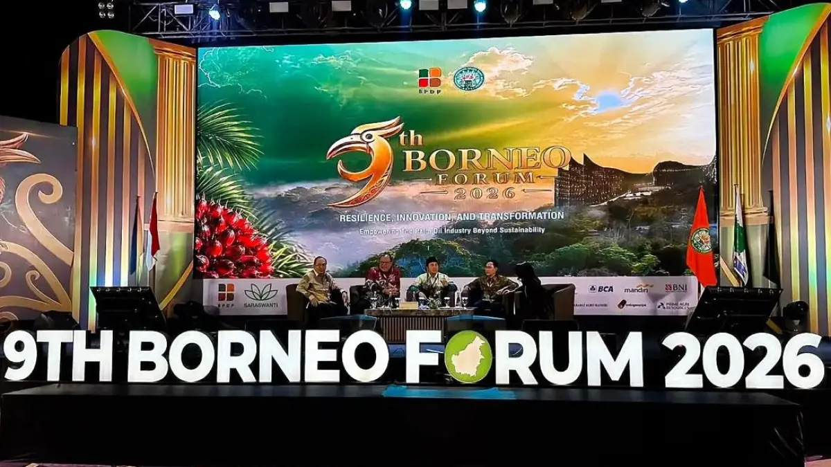 Borneo Forum 2026 di Balikpapan, Kamis (6/8/2026) yang didukung Badan Pengelola Dana Perkebunan (BPDP).
