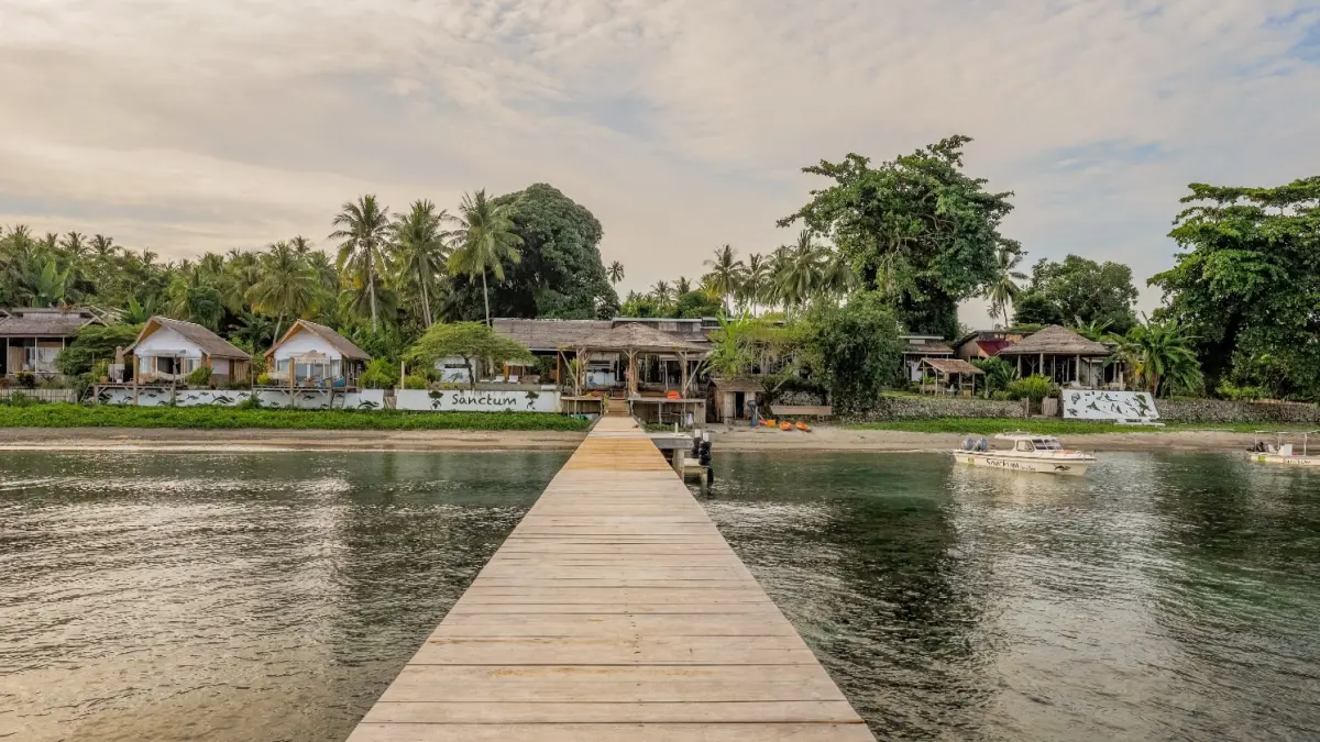 Inilah Sanctum Una Una Eco Dive Resort di Kepulauan Togean, Kabupaten Tojo Una-Una, Sulawesi Tengah. (Ist)