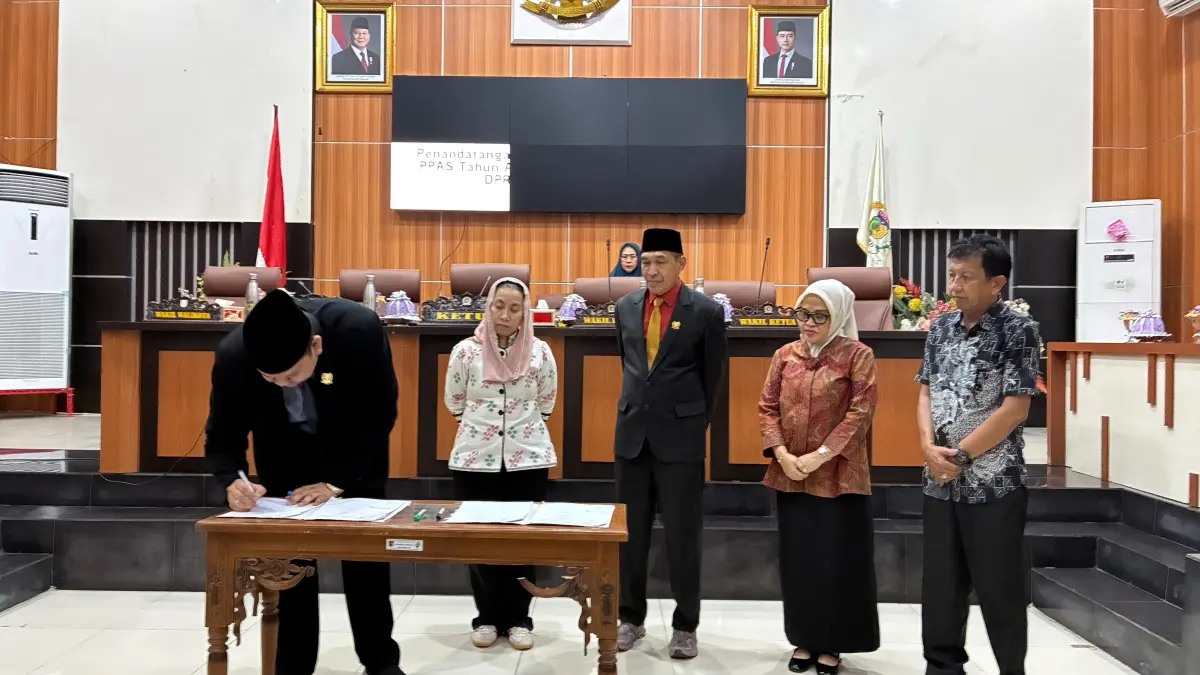Pentandatanganan nota kesepakatan KUA-PPAS APBD 2027. FOTO: Annisa Nurul Wibdy. 