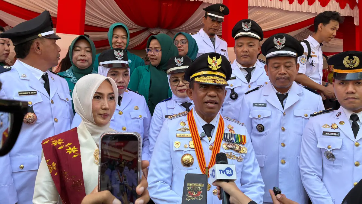 Gubernur Sulawesi Tengah Anwar Hafid.&nbsp;FOTO: Annisa Nurul Wibdy. 