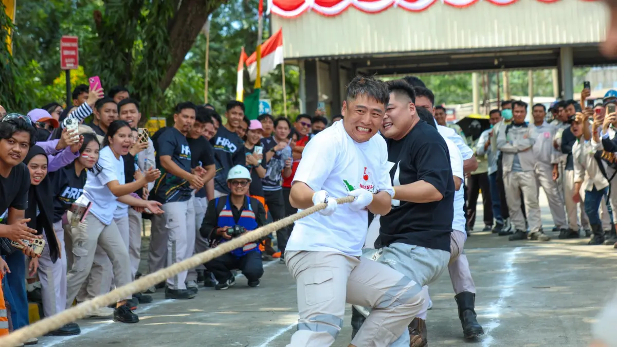  Kawasan IMIP juga menggelar beragam lomba tradisional 