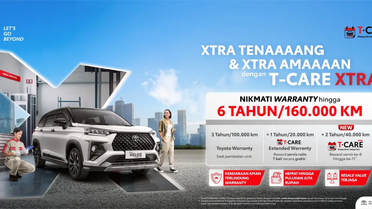 Hasjrat Toyota turut menghadirkan program terbaru T-CARE XTRA bagi pelanggan Setia Hasjrat Toyota