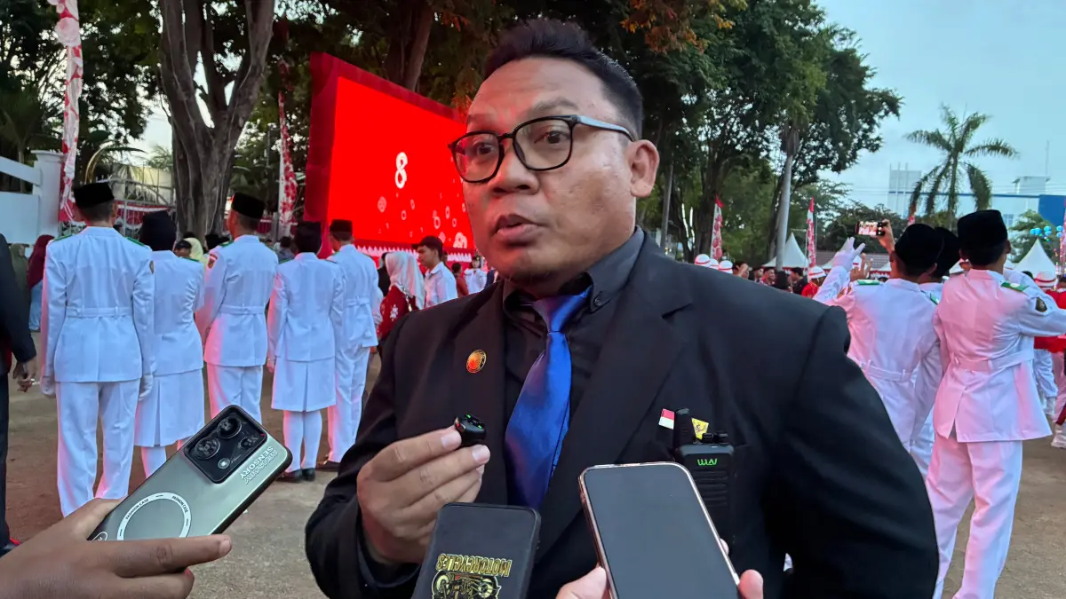 Komandan Pelatihan juga Ketua Purna Paskibraka PPI Sulawesi Tengah, Moh. Rochmat. FOTO: Annisa Nurul Wibdy. 