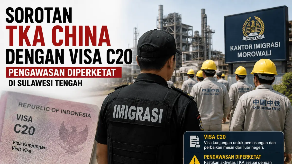 Pengawasan diperkuat untuk memastikan aktivitas TKA di Sulawesi Tengah sesuai dengan tujuan visa dan ketentuan keimigrasian.