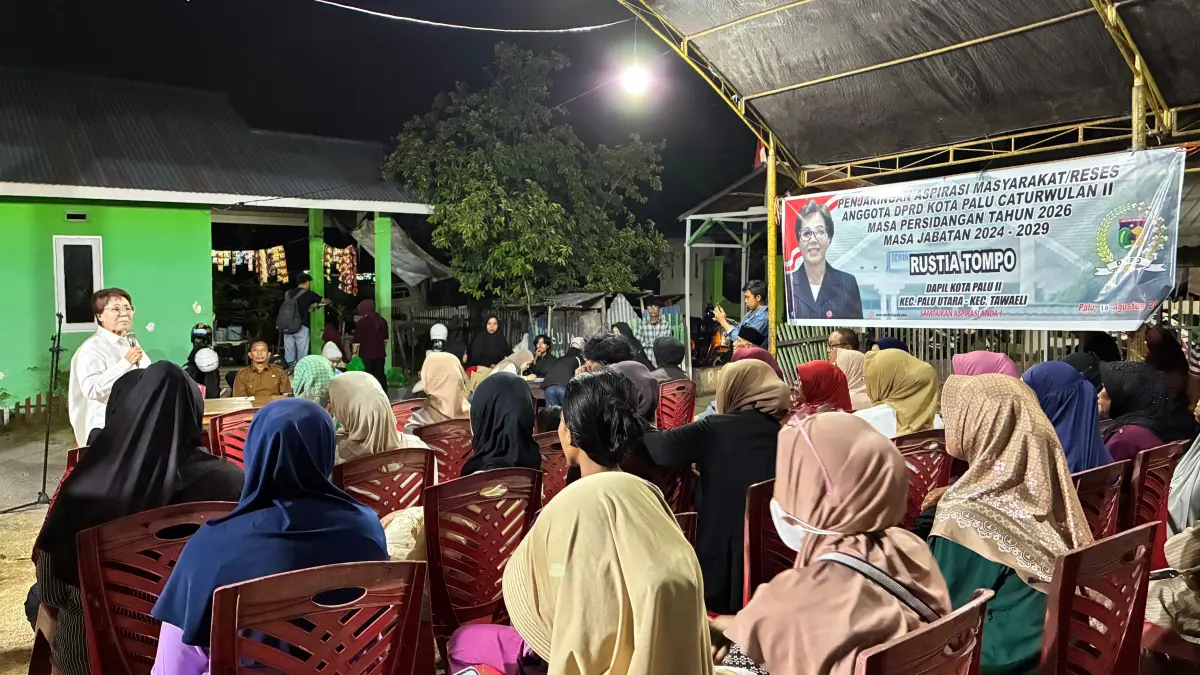 Reses Anggota DPRD Kota Palu Rustia Tompo.&nbsp;FOTO: Annisa Nurul Wibdy. 