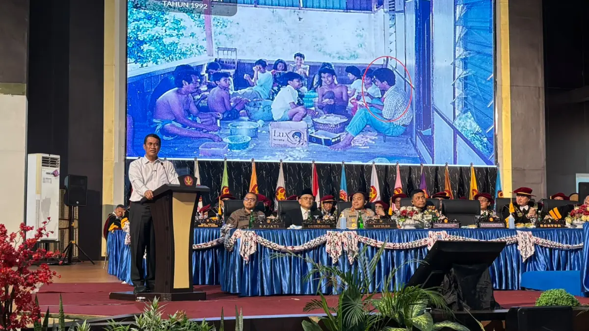 Menteri Pertanian RI, Andi Amran saat menyampaikan sambutan. (Taswi/Radar Palu).