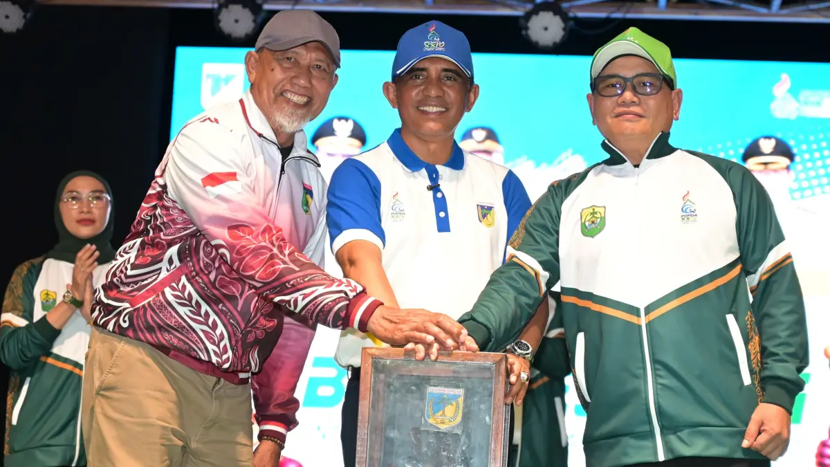 Pembukaan POPDA XXIV Sulawesi Tengah 2026 di Alun-Alun Kantor Bupati Buol, Selasa (25/8/2026) malam. FOTO: BIRO ADPIM SULTENG&nbsp;