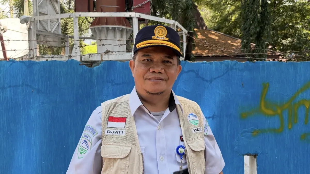 Kepala Stasiun Geofisika Kelas I Palu, Djati Cipto Kuncoro, Ketika Diwawancarai, Rabu (26/08/2026). FOTO: MOH FATHAHILA.
