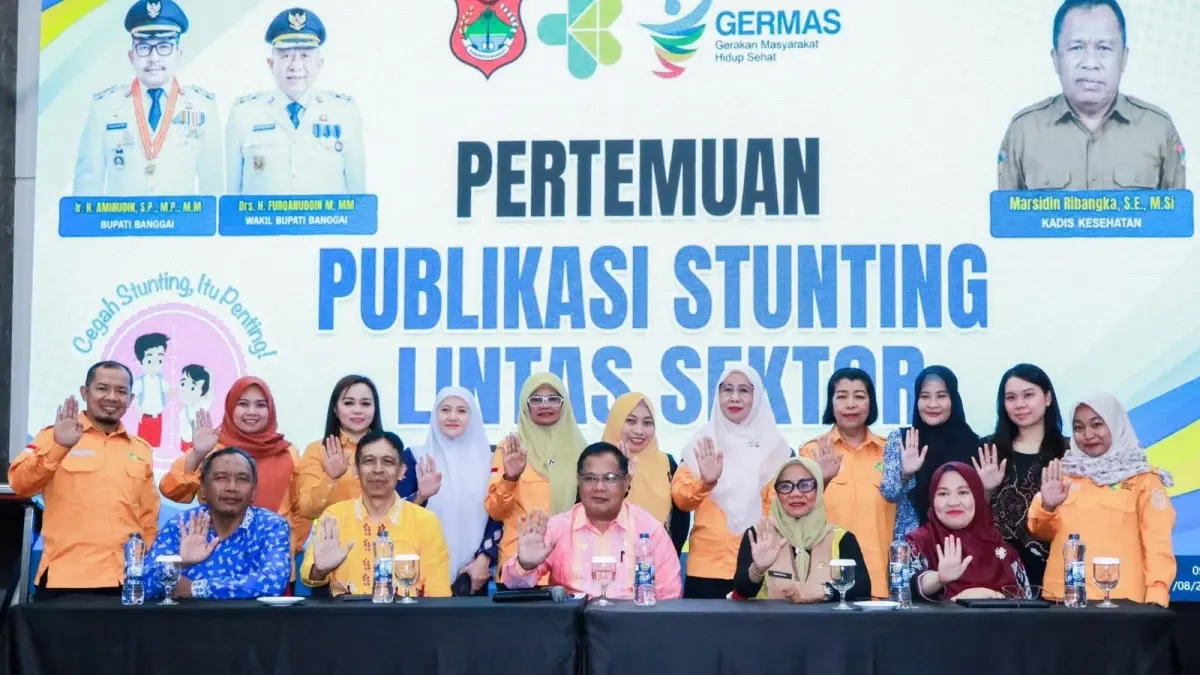 STUNTING: Dinas Kesehatan Kabupaten Banggai menyelenggarakan Pertemuan Publikasi Stunting Lintas Sektor Tahun 2026 pada Kamis (27/8/2026).(FOTO: NENDRA PRASETYA/RADAR PALU).