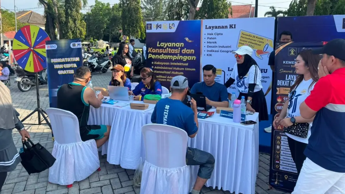 Dalam rangkaian Peringatan Hari Pengayoman Tahun 2026, Kanwil Kemenkum Sulteng menghadirkan layanan Pendaftaran Hak Cipta Lagu/Musik secara gratis bagi masyarakat.