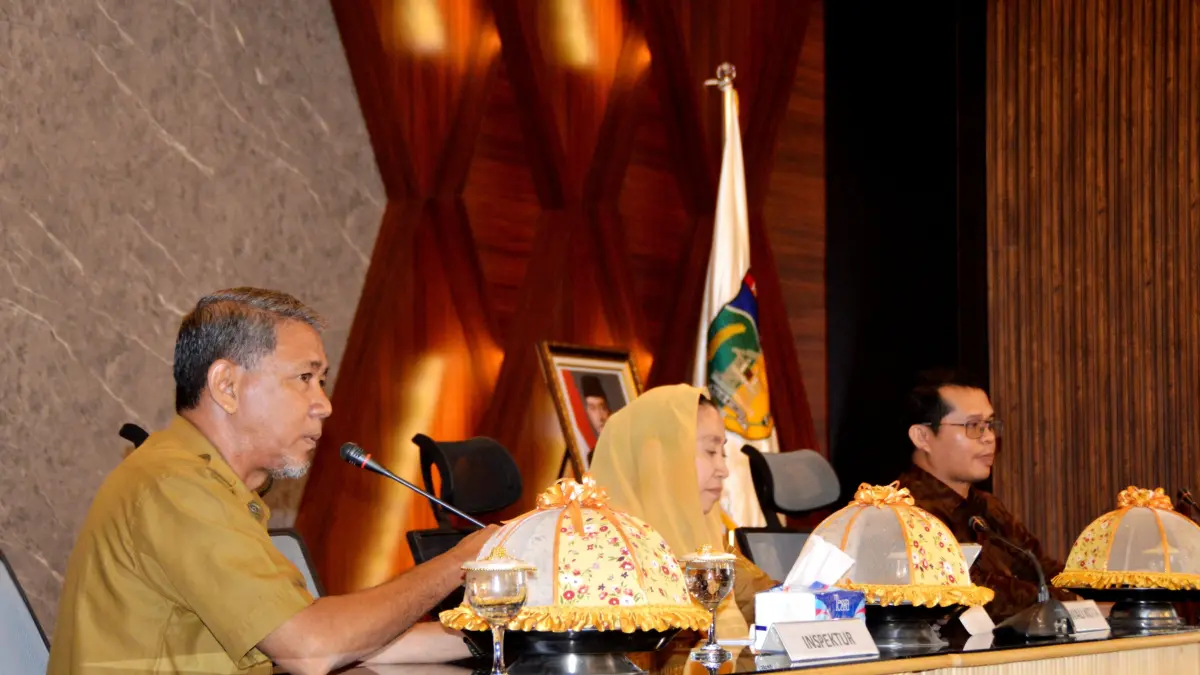 Inspektur Inspektorat Kota Palu Mohamad Rizal mengungkap kendala pengawasan pengadaan barang dan jasa di lingkungan Pemkot Palu. FOTO : PROKOPIM SETDA KOTA PALU
