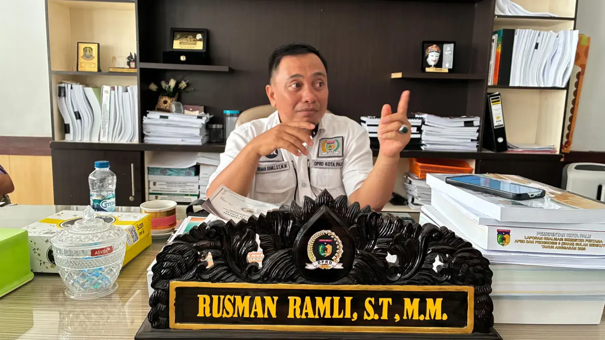 Ketua Komisi B DPRD Kota Palu Rusman Ramli. FOTO: Annisa Nurul Wibdy. 
