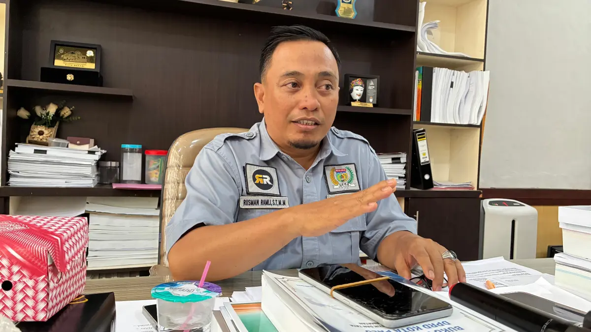 Ketua Komisi B DPRD Kota Palu Rusman Ramli. FOTO: Annisa Nurul Wibdy. 