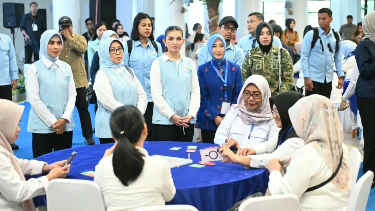 Selvi Ananda mengajak para ibu di Sulawesi Tengah membangun kebiasaan hemat energi yang dimulai dari lingkungan keluarga di Palu, Rabu (2/9/2026).