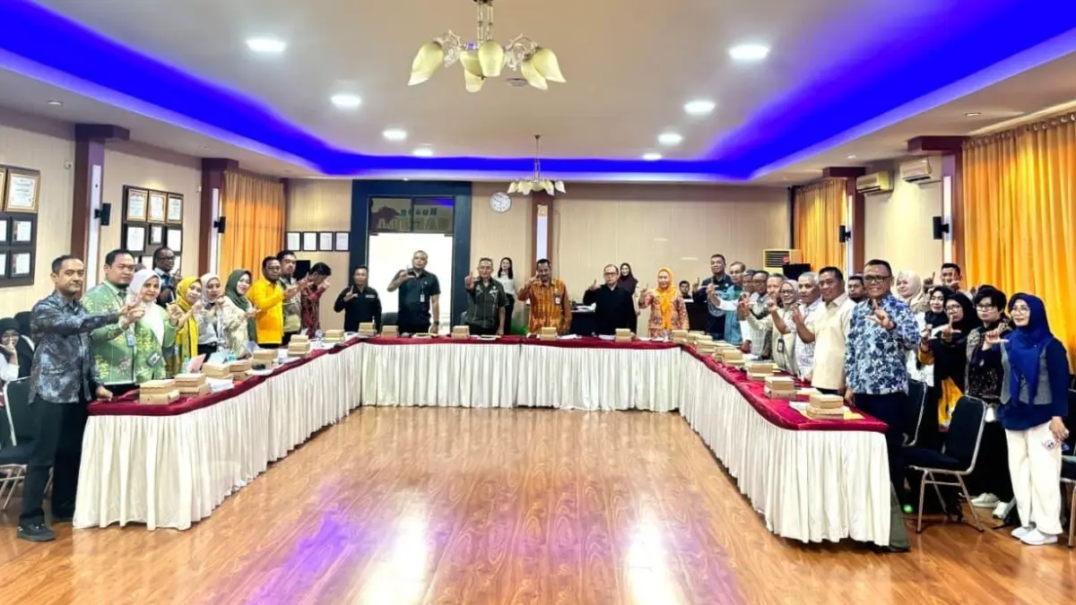 Rapat Fasilitasi Harmonisasi Rancangan Produk Hukum Daerah Kabupaten Banggai, Kamis (3/9/2026), bertempat di aula garuda Kanwil Kementerian Hukum Sulawesi Tengah.