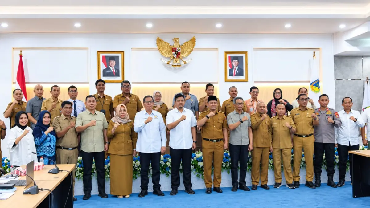 Sejumlah peserta mengikuti sosialisasi dan inisiasi pelaksanaan RAN-PE 2026-2029 di Kantor Gubernur Sulawesi Tengah, Selasa (8/9). BIRO ADPIM SULTENG