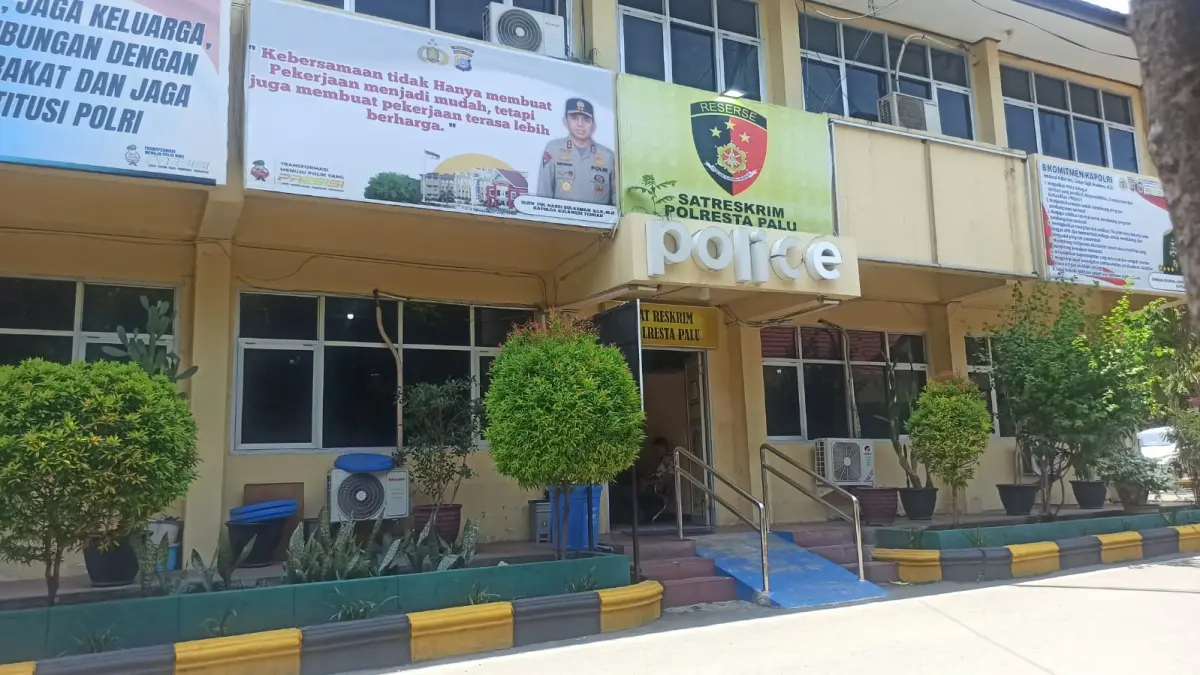 Suasana Gedung Satreskrim Polresta Palu, Kamis (10/9/2026). Foto : Wahono