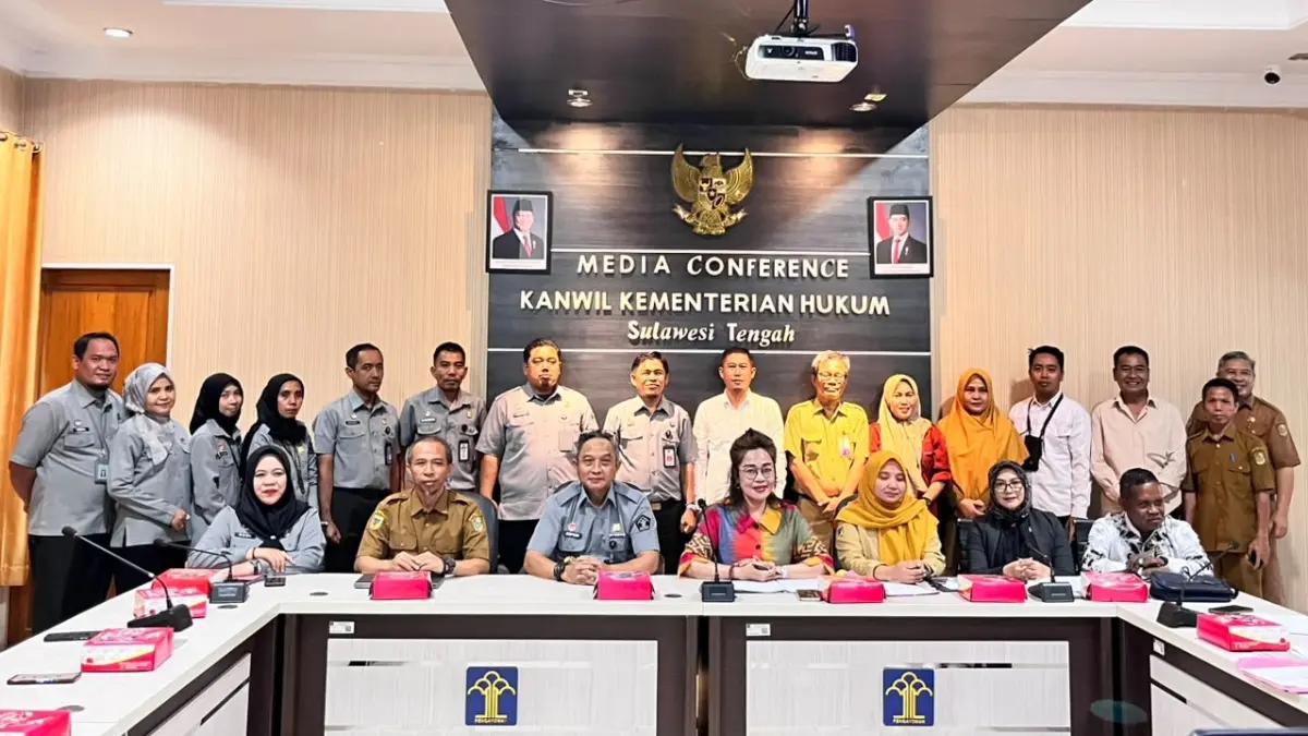 rapat fasilitasi harmonisasi terhadap dua Rancangan Peraturan Daerah (Raperda) Kabupaten Parigi Moutong, Senin (14/9/2026