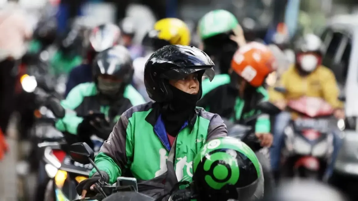 Ilustrasi driver ojol. FOTO: DERY RIDWANSAH/JAWAPOS.COM