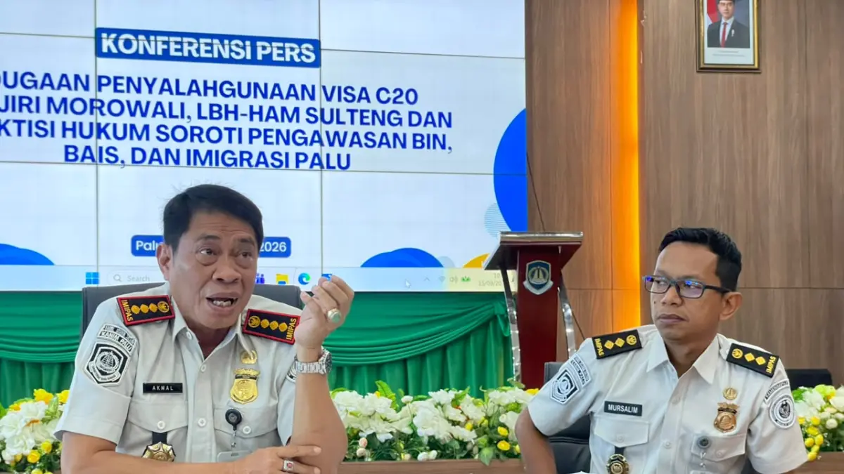Kepala Imigrasi Palu Muhammad Akmal menegaskan Visa C20 merupakan kebijakan pemerintah pusat dan penggunaannya tetap berada dalam pengawasan keimigrasian bersama instansi terkait. FOTO: RAFFY AKBAR/RADAR PALU