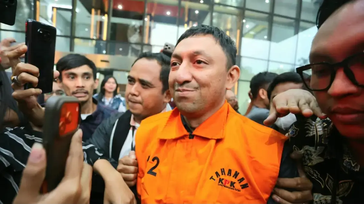 Komisi Pemberantasan Korupsi (KPK) menetapkan delapan orang sebagai tersangka termasuk Fahd Arafiq. (Dery Ridwansyah/JawaPos.com).