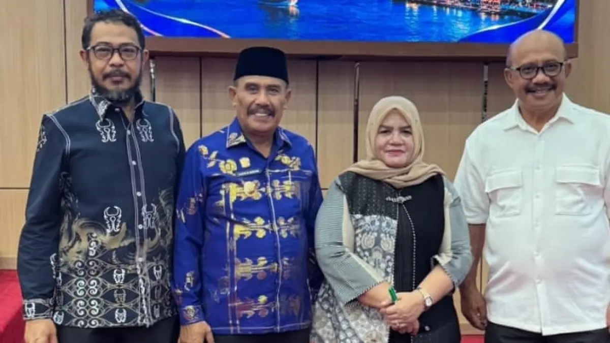 RAKOR: Wabup Touna, Hj. Surya Lapasiri, menghadiri rakor Percepatan Pertumbuhan Ekonomi se-Sulawesi di Makassar, Jumat (18/9/2026).(FOTO: ISTIMEWA/RADAR PALU).