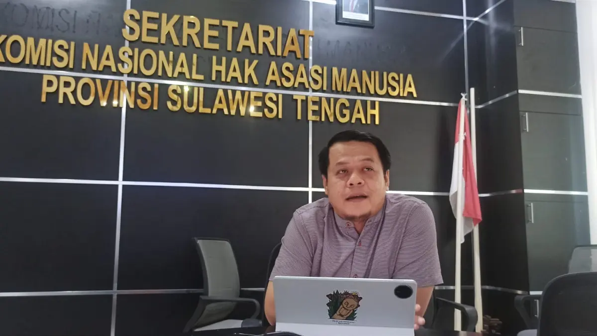 Kepala Sekretariat Komnas HAM Sulteng,Edy Sutichno. (Foto : Wahono)