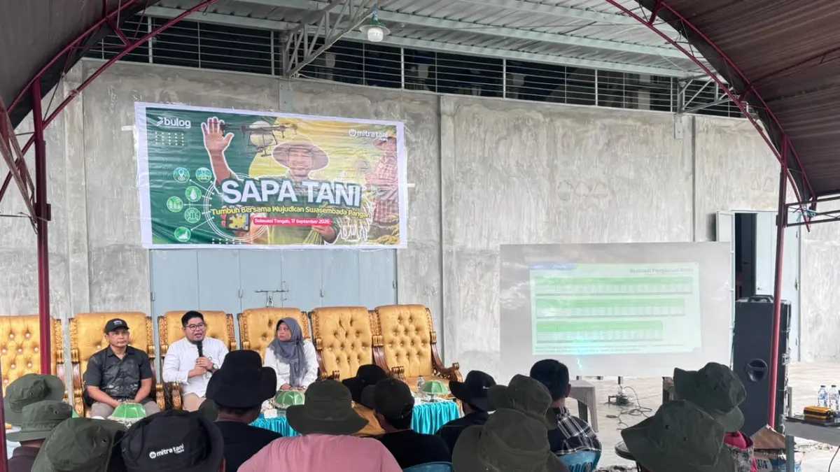 Bulog Kanwil Sulteng undang puluhan petani dalam kegiatan Sapa Tani di Desa Kasimbar. (Dok: Bulog Sulteng)