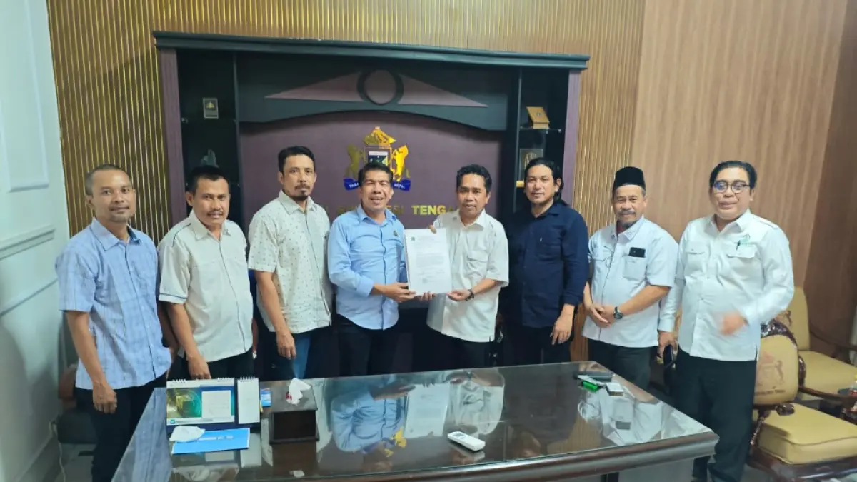 KADIN Sulteng dan PW ISNU Sulteng Pertemuan usai membahas penguatan ekonomi pesantren. (Istimewa)