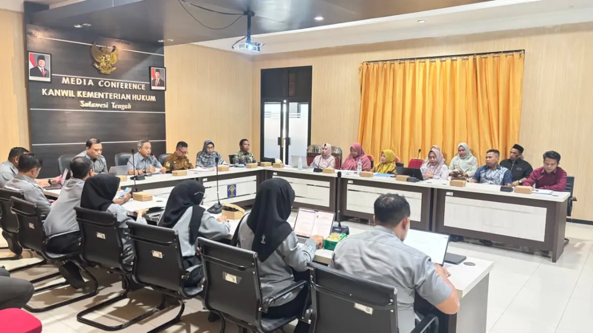 harmonisasi Rancangan Peraturan Daerah Kabupaten Toli-Toli tentang Perubahan atas Peraturan Daerah Nomor 9 Tahun 2017 tentang Pedoman Pemilihan, Pengangkatan, Pelantikan, dan Pemberhentian Kepala Desa, Senin (12/10/2026), di Aula Kebangsaan, Kanwil Kemenkum Sulteng.