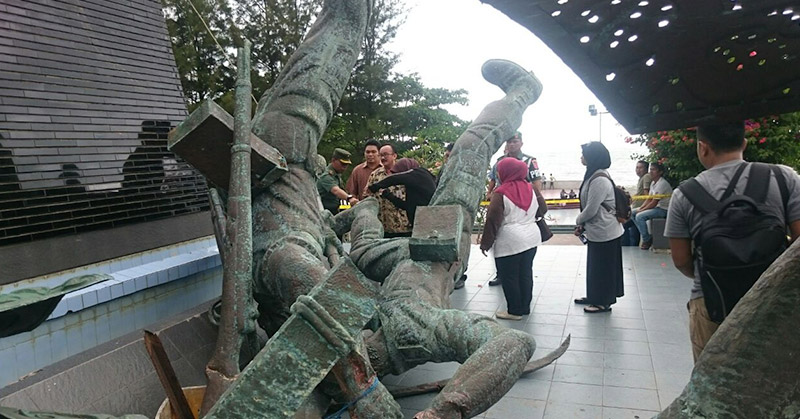 Ptung yang ada di MONPERA roboh tahun 2016 yang lalu