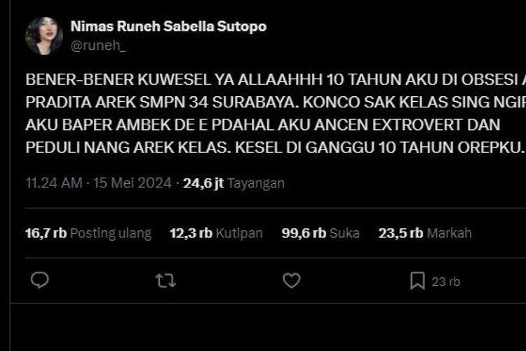 Isi curhatan Nimas