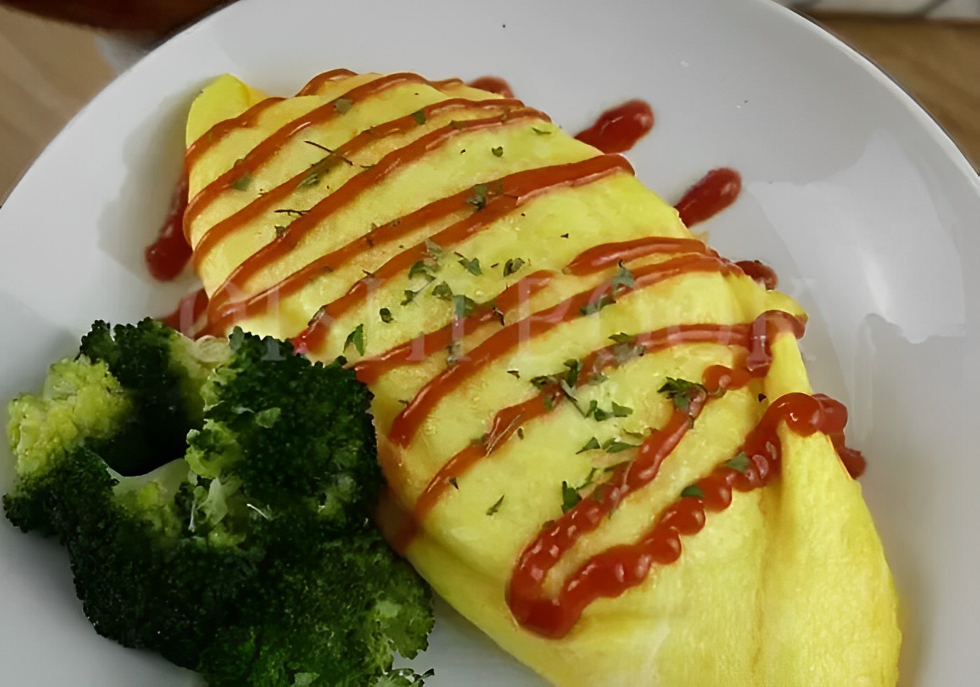 Illustrasi omlete