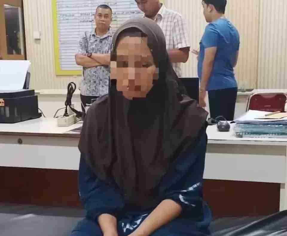 Ibu Muda Tersangka pembunuhan bocah 6 tahun, IF, ibu tiri korban.