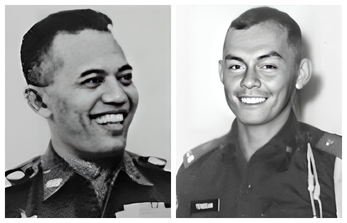 Jenderal AH Nasution (sebelah kiri) dan Pierre Tendean (sebelah kanan)