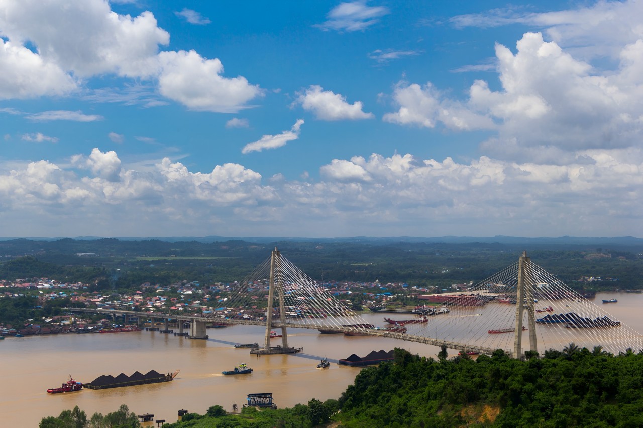 Foto Drone, Jembatan Mahkota 2 Samarinda