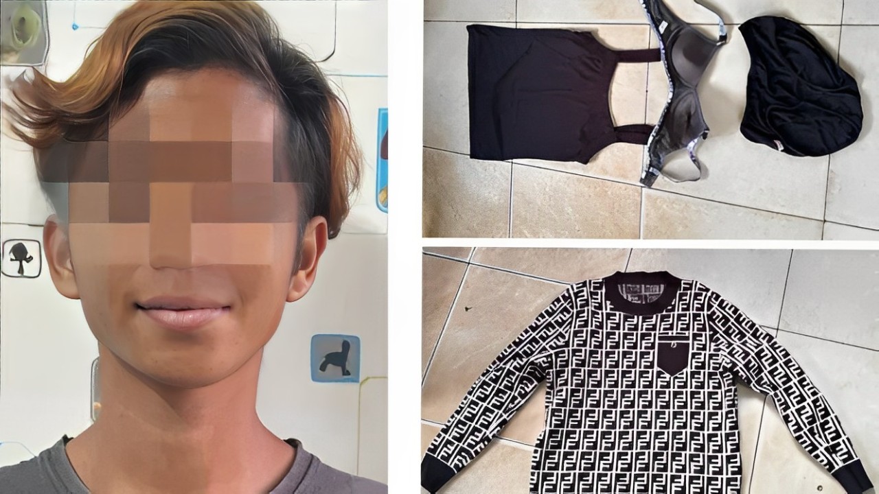 Foto pelaku pencabulan anak dibawah umur dan beberapa alat bukti