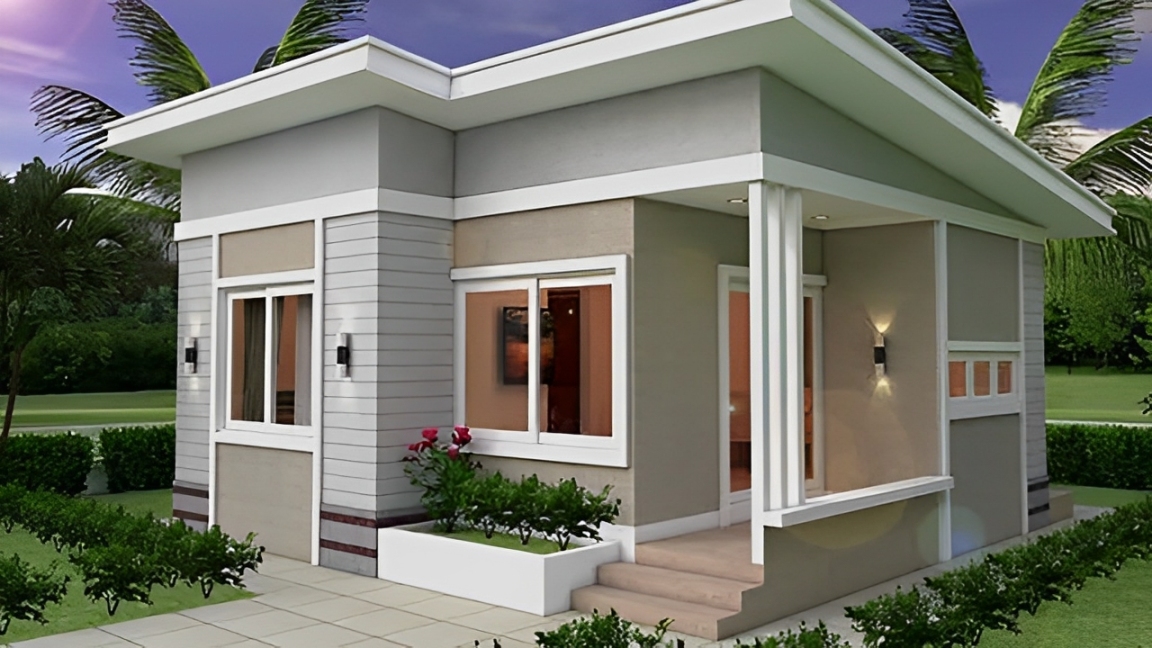 Rumah minimalis modern dengan desain simpel dan elegan, cocok untuk keluarga muda. Temukan trik hematnya di sini