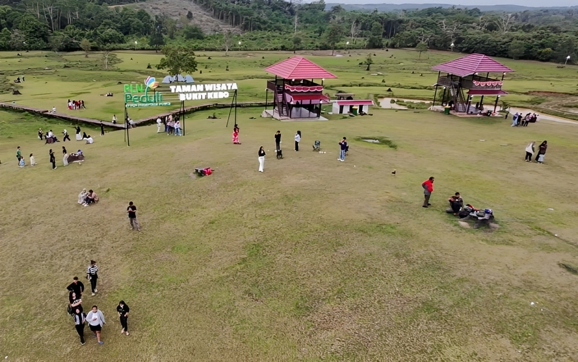 Keindahan Bukit Kebo Balikpapan: Padang rumput hijau yang memukau, cocok untuk camping dan berfoto ria