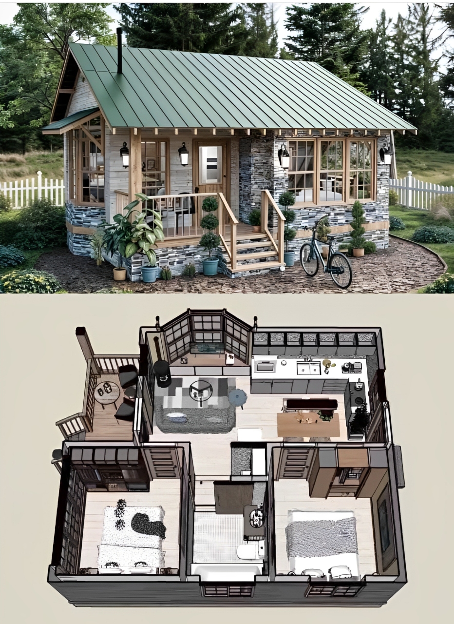 Rumah minimalis anti-mainstream dengan desain multifungsi, pencahayaan kreatif, dan sentuhan alam, cocok jadi inspirasi hunian unik dan estetik.