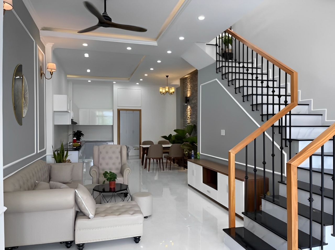 Inspirasi tangga estetik untuk rumah minimalis, bikin rumah makin kece dan fungsional. Cocok buat kamu yang suka desain kekinian!