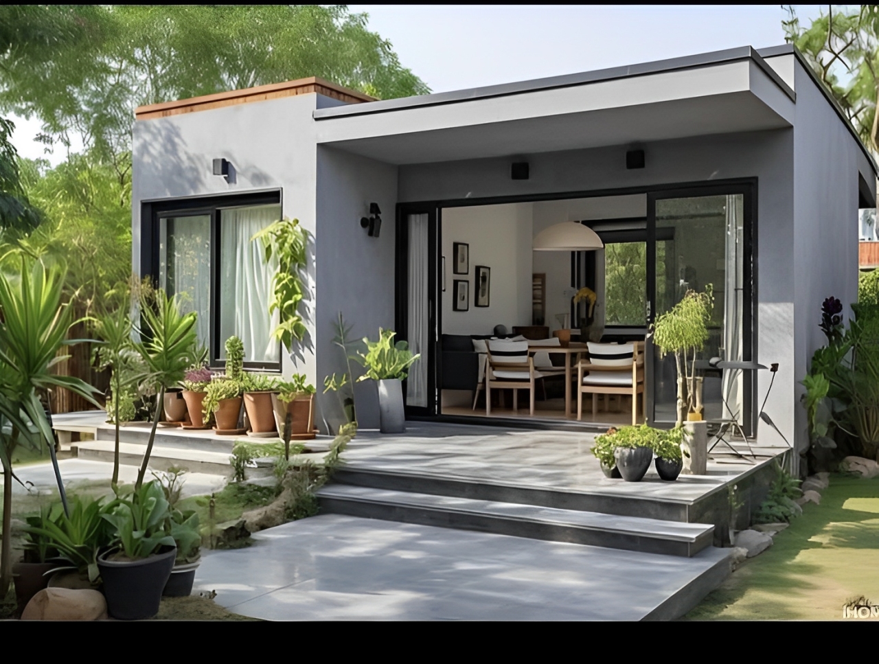 Desain rumah minimalis 2 kamar ramah lingkungan lengkap dengan taman