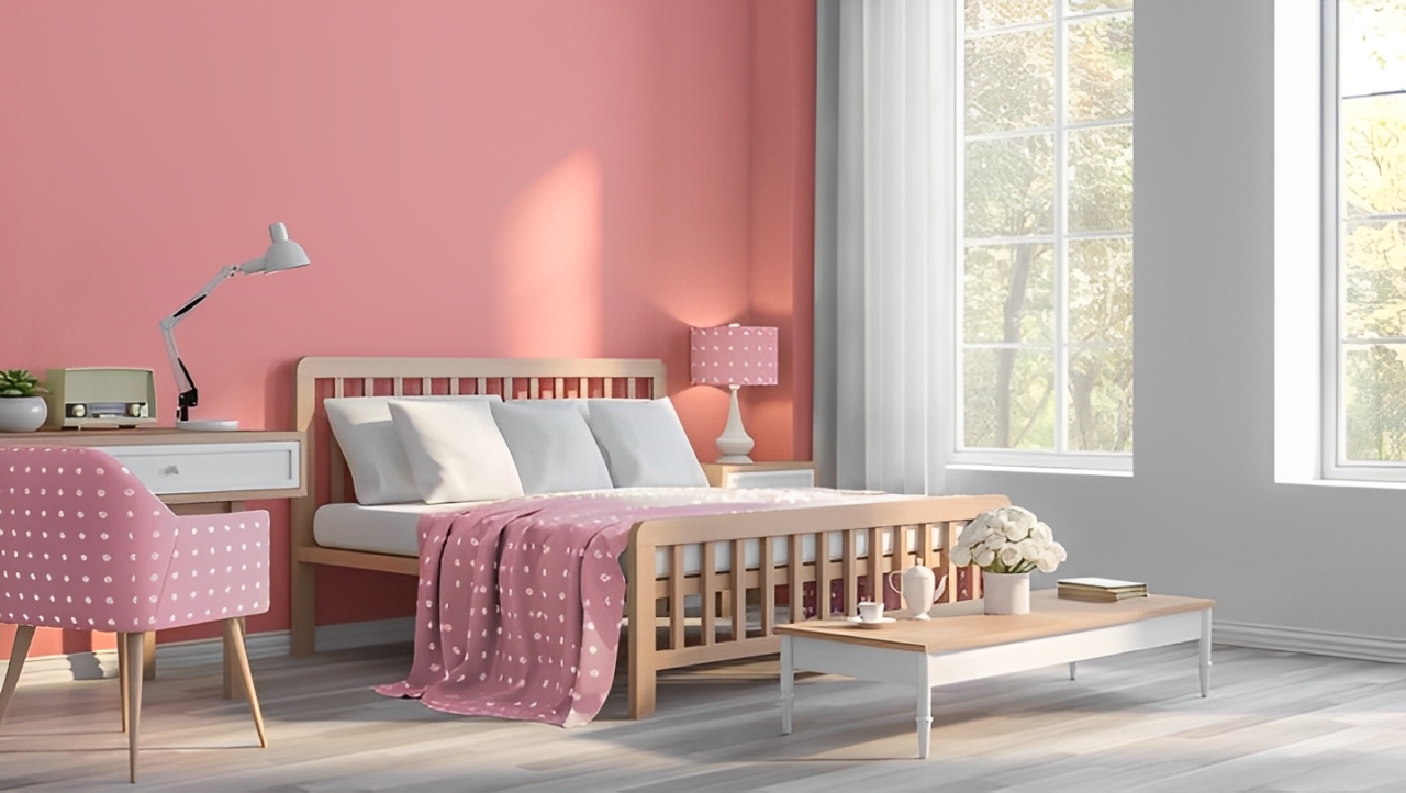 Kamar tidur minimalis estetik budget-friendly dengan sentuhan cat netral, dekorasi DIY, dan tanaman mini, bikin penasaran siapa pun!