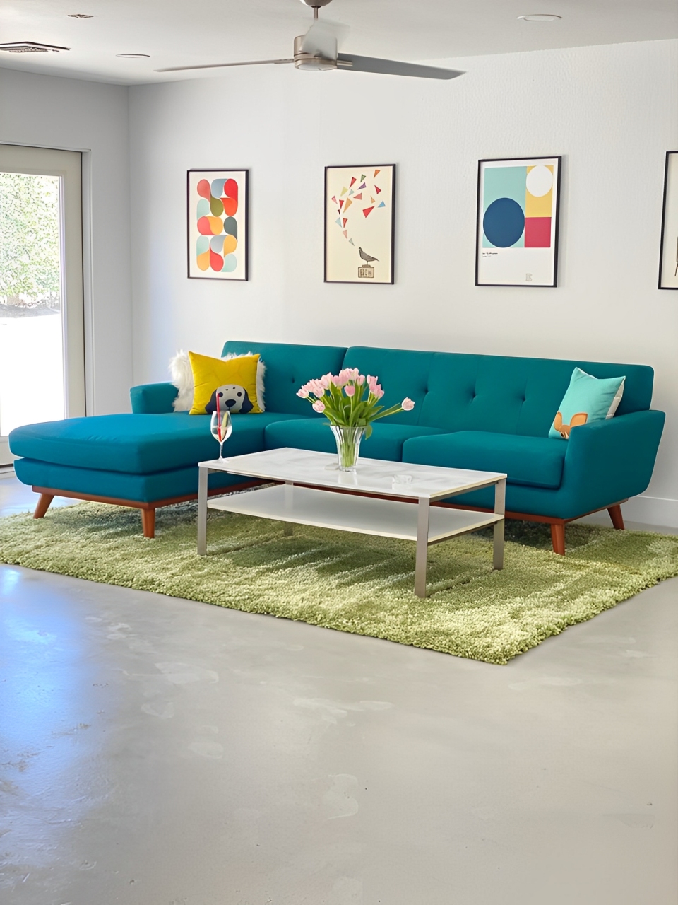 Ruang tamu minimalis nyaman dan hangat dengan sentuhan kayu dan tanaman indoor, bikin hati adem. Intip rahasianya di sini!